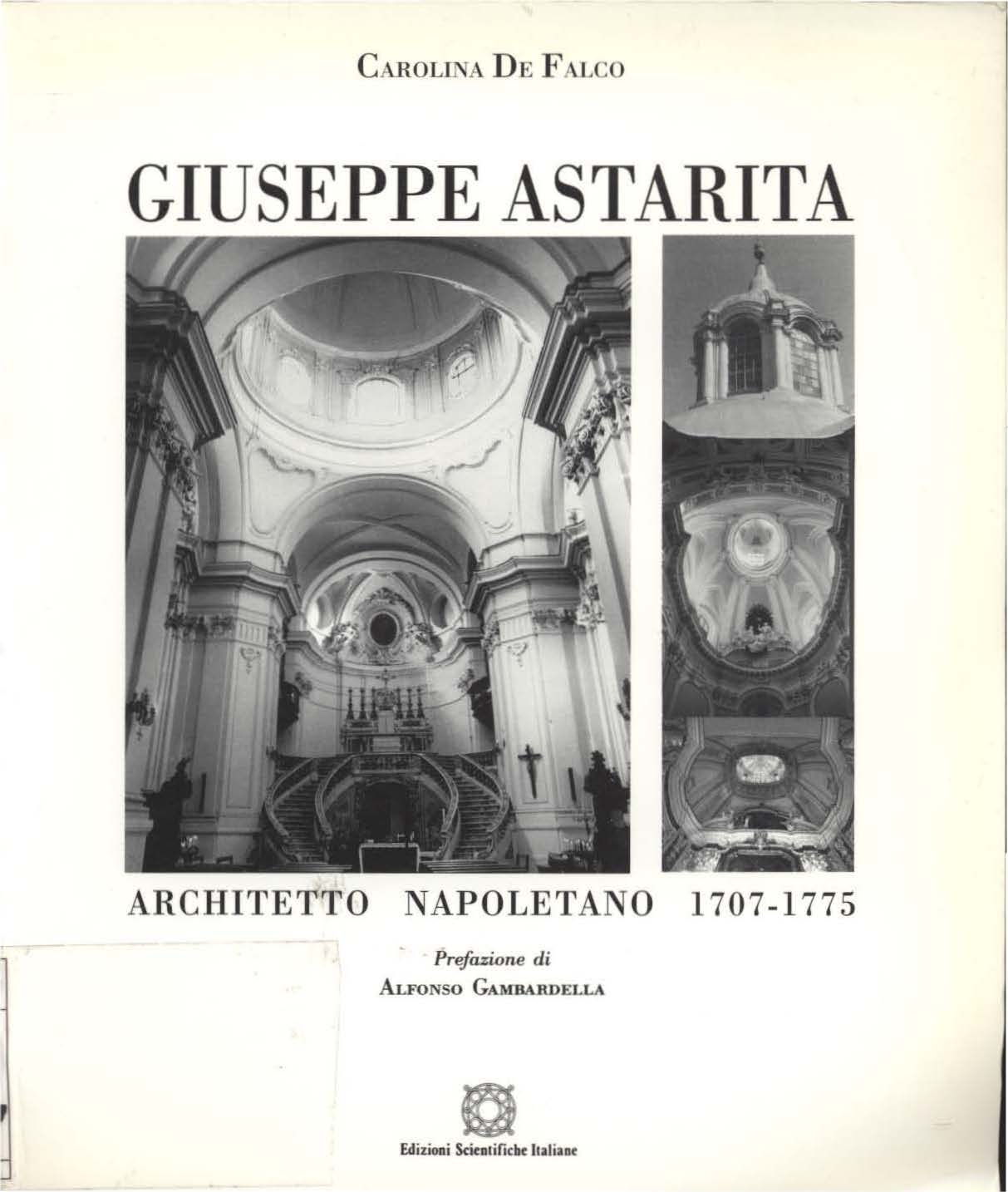 CAROLINA DE F 1\LCO GIUSEPPE ASTARITA ARCHITET1''0 NAPOLETANO