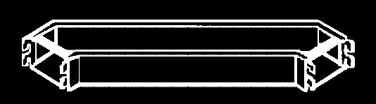 serie Erre Emme - traversa canalizzata I piani della serie RM sono prodotti in conglomerato ligneo di spessore 30 mm. controplaccato in melaminico con barriera antiusura, antigraffio ed antiriflesso.