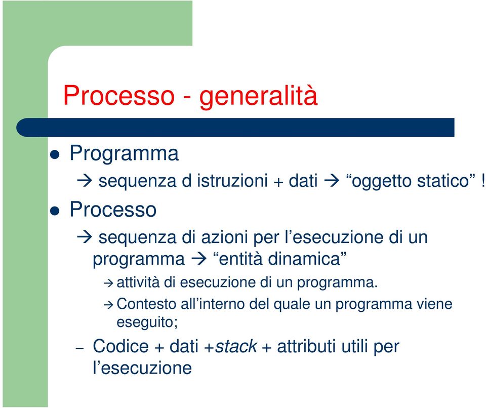 attività di esecuzione di un programma.