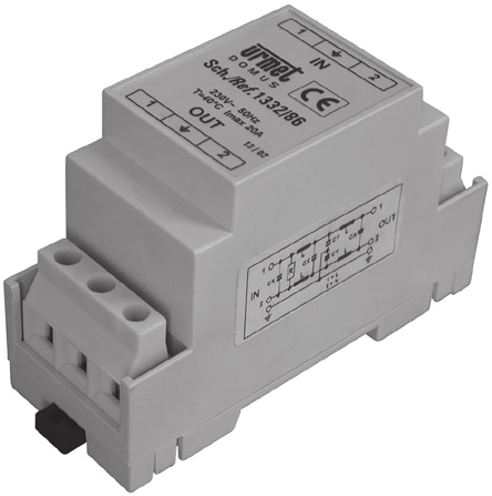 Sch. 1332/85 Sch. 1332/86 DISP. DI PROTEZIONE PER LINEA DI ALIM. 230Vac 4000VA Sch. 1332/85 - FILTRO PER LINEA DI ALIMENTAZIONE 230Vac 4000VA Sch.