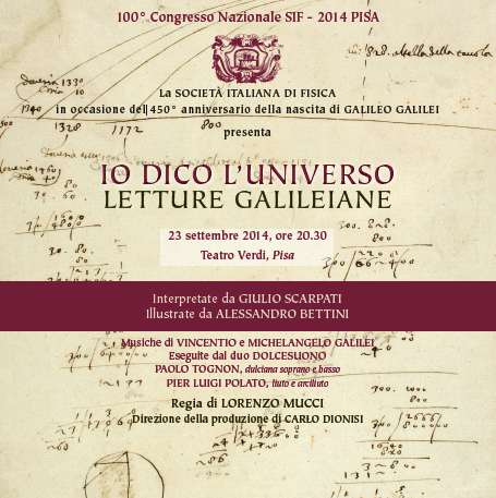 SPECIAL EVENT 450th anniversary of the birth of Galileo Galilei (Pisa 1564