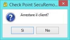 2 Dipendente BMED 2.1 Postazione gestita dal presidio Desktop Management CEDACRI Connessione con Windows 2.1.1 Shutdown del client SecuRemote Cliccare nella notification bar Windows per visualizzare le icone.