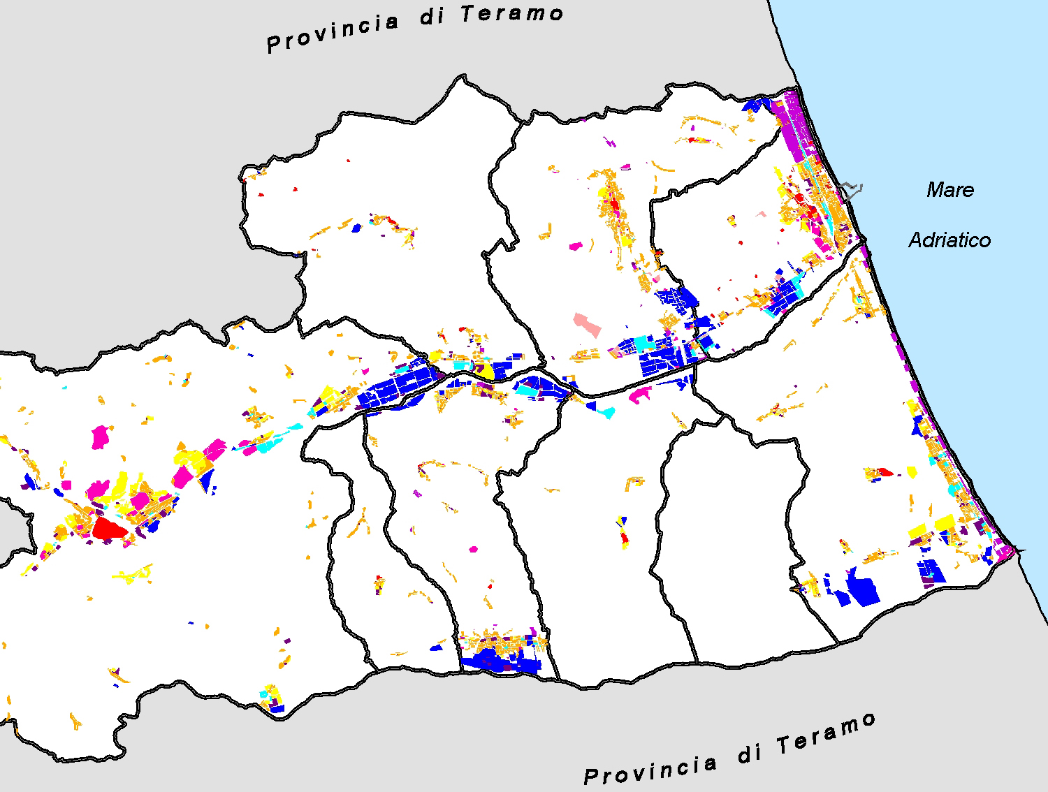 Val Tordino - Mosaico P.R.G./P.R.E.