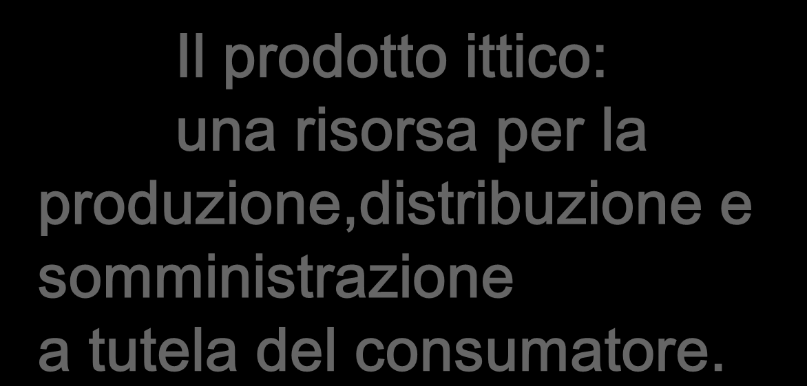 Il prodotto ittico: una risorsa per la