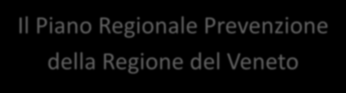 2 Convegno Interregionale CARD Triveneto La Prevenzione nel Distretto Udine 30 Ottobre 2015 Il Piano Regionale