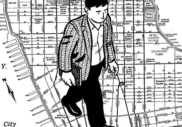 Immagine tratta dall adattamento a fumetti della Città di vetro, realizzato da David Mazzucchelli PAUL AUSTER Basta guardare qualcuno in faccia un po