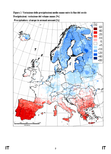Gli scenari climatici futuri in Europa T C