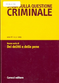 05:343.9. S94 STUDI SULLA QUESTIONE CRIMINALE 2009, 4(3) - INDICE Marco Arnone Economia delle mafie: dinamiche economiche e di governance Pág.