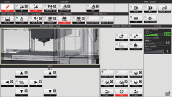 Layout di schermata di pannello touch inferiore Area operativa con funzione individuale Area di selezione modalità operativa Stato dell area di display : Mostra i tasti di funzione in ogni momento