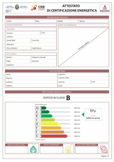 BEAUCLIMAT Certificazione regionale degli edifici