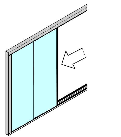 Incastrare il pannello inserito con quello precedentemente montato partendo dall alto e scendendo per tutta l altezza della facciata.