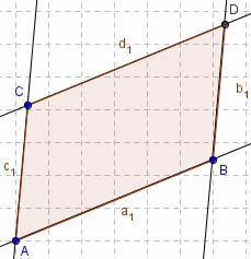 GEOGEBRA CLASSE 2 Costruzione di figure piane Esercizio n 1: disegno del quadrato dato il lato Disegnare il segmento AB con A(8,4) e B(13,7).