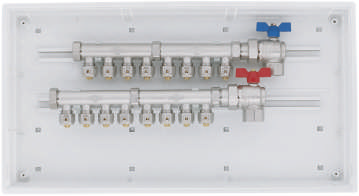 Cassetta per collettori Termobox con collettore Topway: numero massimo di vie consigliato A B C Termobox 1 A+C 3/4 A+C interasse 50 mm 3/4 A+C interasse 36 mm 1 B+C 3/4 B+C interasse 50 mm 3/4 B+C