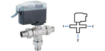 Modulo Compact Valvola a sfera motorizzata IP 55 IP 50 PDF Scheda tecnica 11 Dati tecnici valvola Corpo in ottone ST UNI EN 12165 CW617N nichelato Sfera in ottone ST UNI EN 12165 CW617N cromata