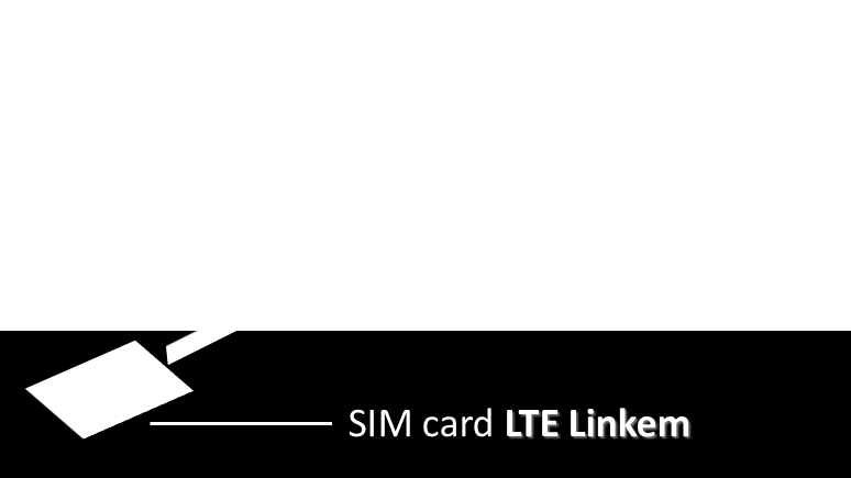 3.8.2 Installazione SIM in WLTCS-106X Inserire, a CPE spenta, la SIM card LTE con i contatti dorati rivolta verso il basso (la faccia metallica della ODU); quando la SIM è correttamente inserita si