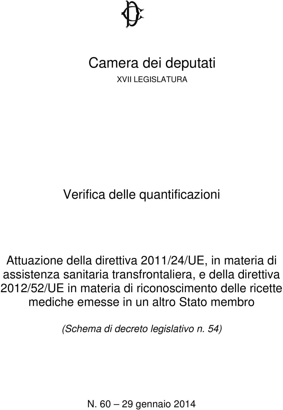 della direttiva 2012/52/UE in materia di riconoscimento delle ricette mediche