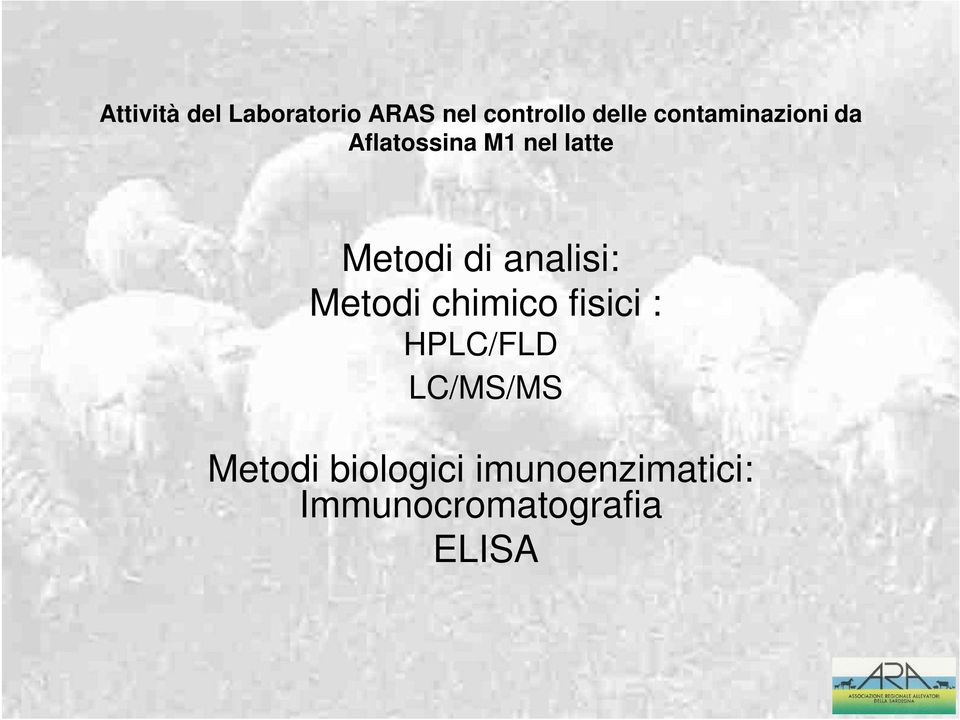 LC/MS/MS Metodi biologici