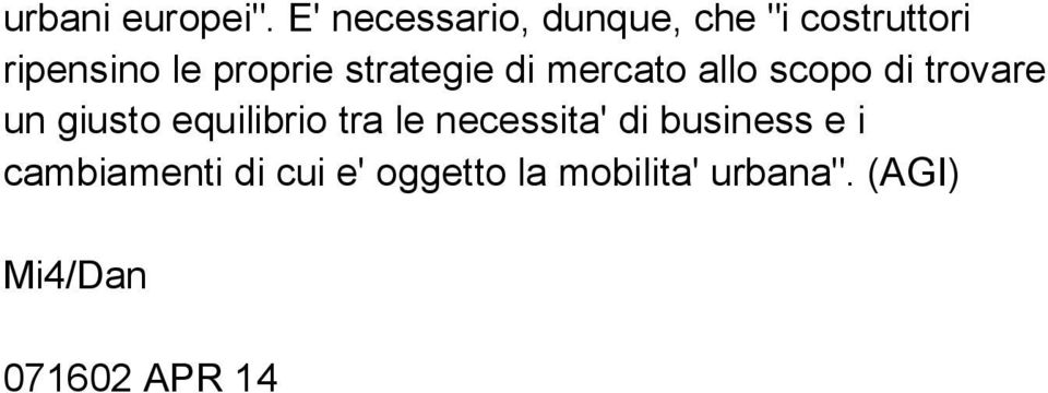 strategie di mercato allo scopo di trovare un giusto equilibrio