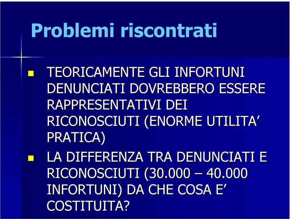 RICONOSCIUTI (ENORME UTILITA PRATICA) LA DIFFERENZA TRA