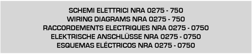 ELECTRIQES NRA 0-00 ELEKTRISCHE