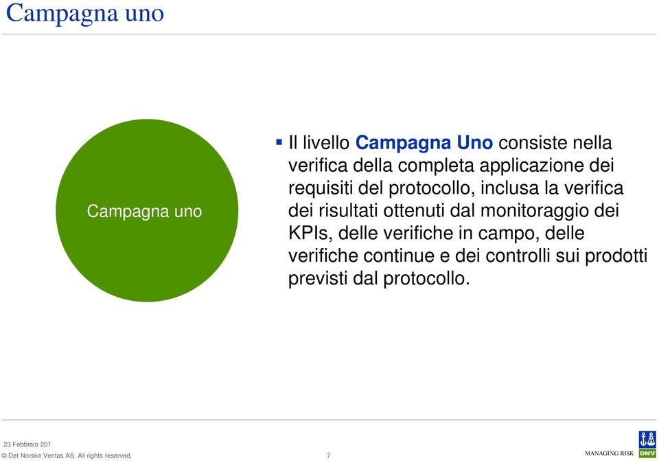 verifica dei risultati ottenuti dal monitoraggio dei KPIs, delle verifiche