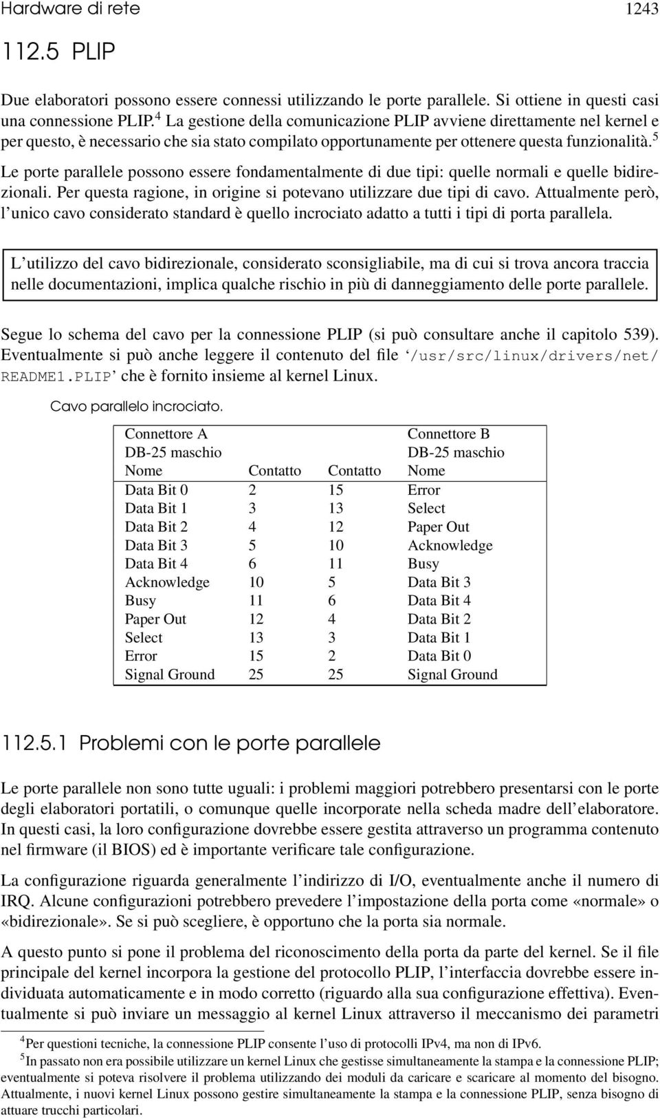 5 Le porte parallele possono essere fondamentalmente di due tipi: quelle normali e quelle bidirezionali. Per questa ragione, in origine si potevano utilizzare due tipi di cavo.