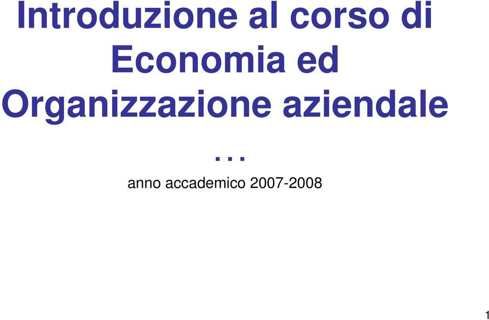 Organizzazione