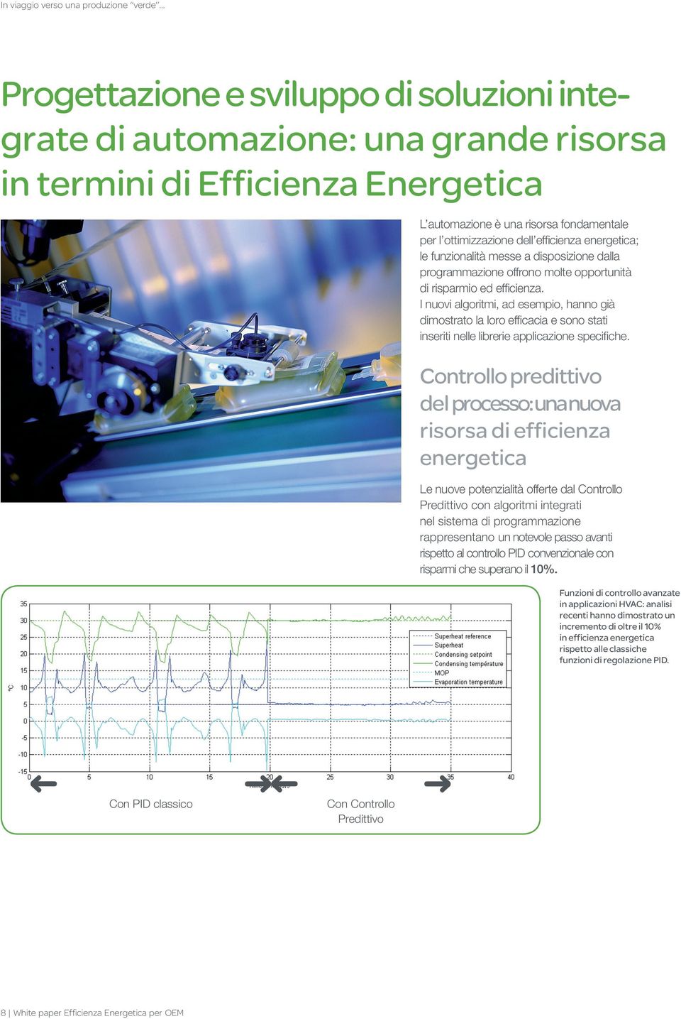 energetica; le funzionalità messe a disposizione dalla programmazione offrono molte opportunità di risparmio ed efficienza.