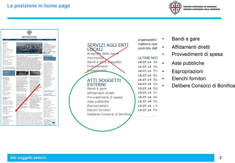 spesa Aste pubbliche Espropriazioni