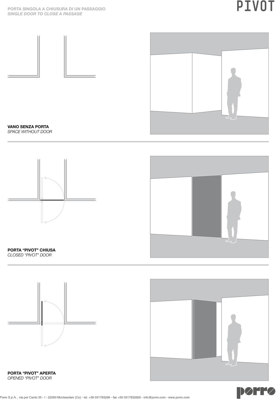 PASSAGE VANO SENZA PORTA SPACE WITHOUT