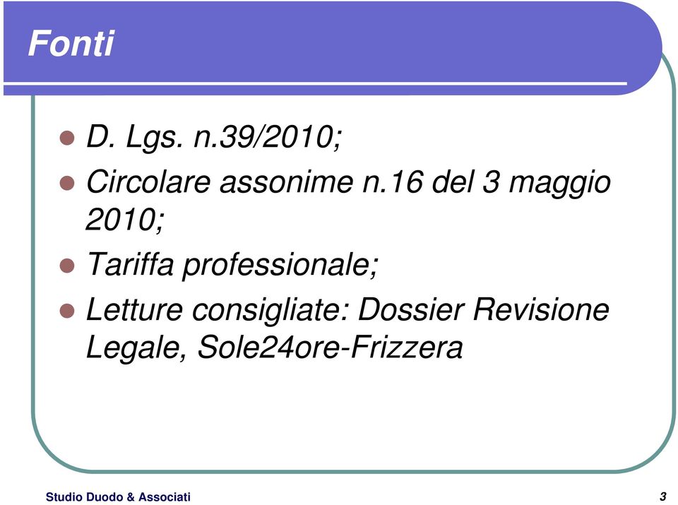 Letture consigliate: Dossier Revisione