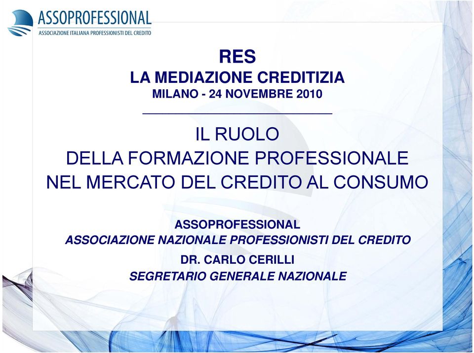 AL CONSUMO ASSOPROFESSIONAL ASSOCIAZIONE NAZIONALE