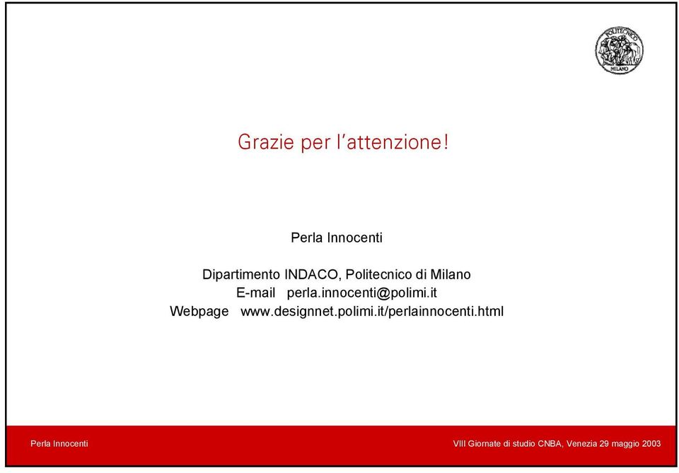Milano E-mail perla.innocenti@polimi.