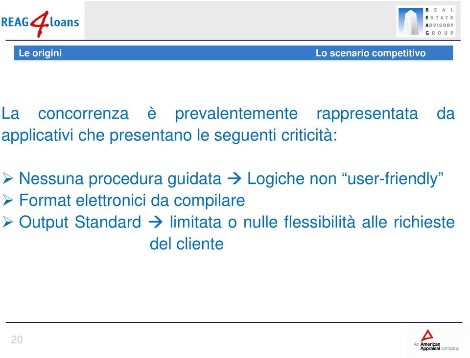 Nessuna procedura guidata Logiche non user-friendly Format elettronici da