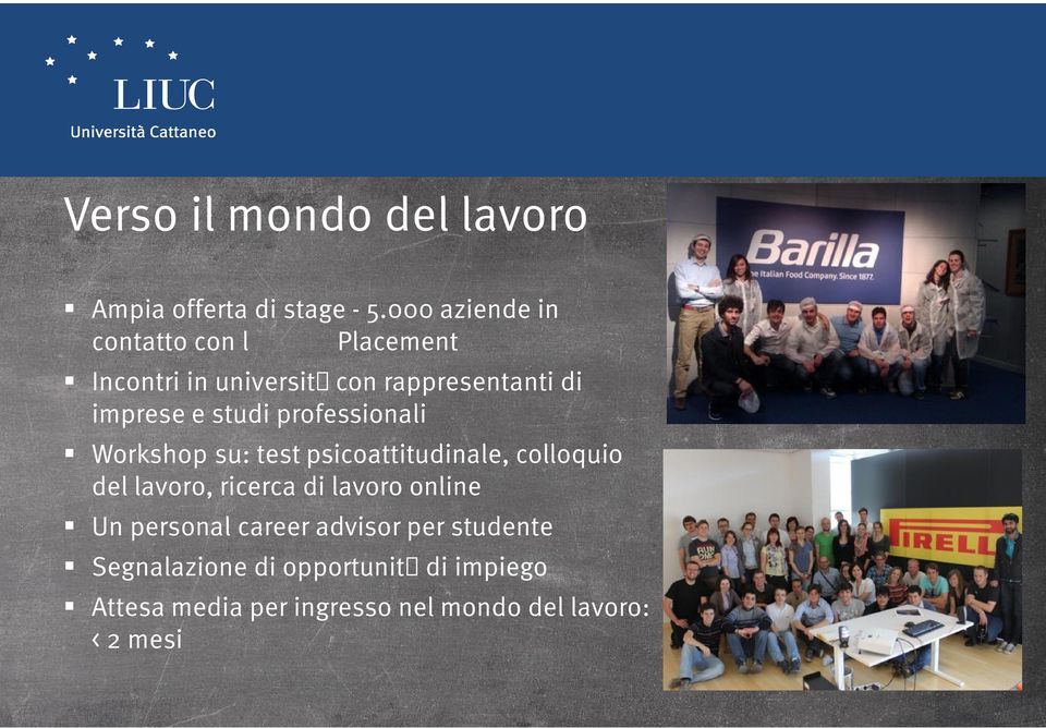 studi professionali Workshop su: test psicoattitudinale, colloquio del lavoro, ricerca di lavoro