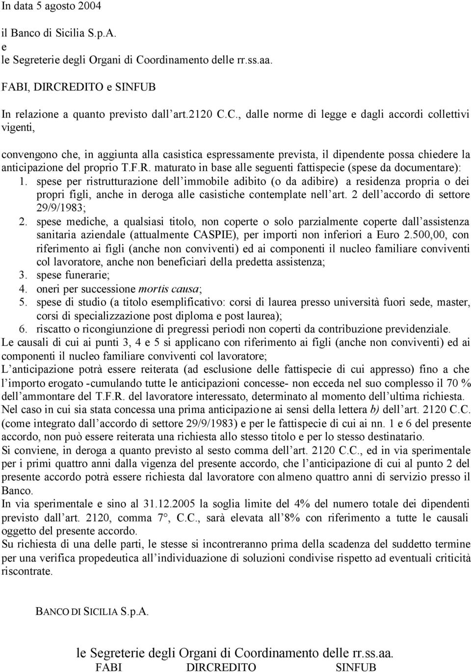 maturato in bas all sgunti fattispci (sps da documntar): 1. sps pr ristrutturazion dll immobil adibito (o da adibir) a rsidnza propria o di propri figli, anch in droga all casistich contmplat nll art.