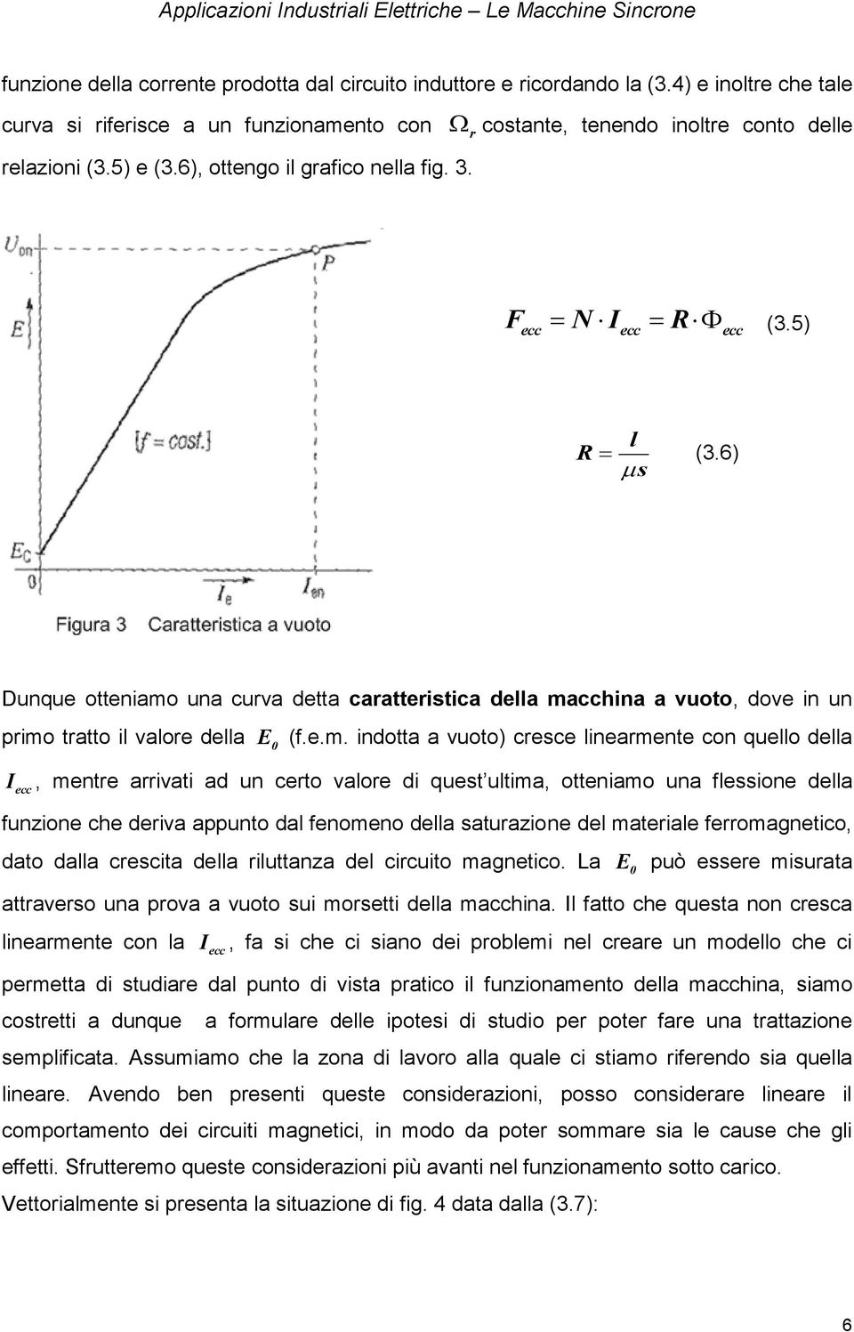 una curva dtta carattrtca dlla ma