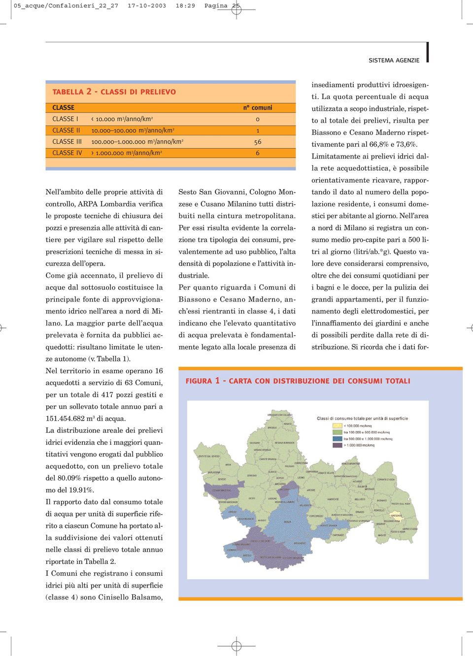 Limitatamente ai prelievi idrici dalla rete acquedottistica, è possibile orientativamente ricavare, rapportando il dato al numero della popolazione residente, i consumi domestici per abitante al