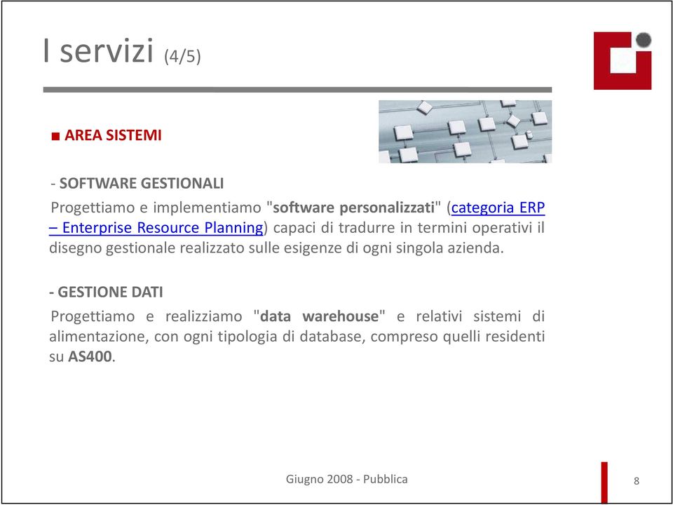 realizzato sulle esigenze di ogni singola azienda.