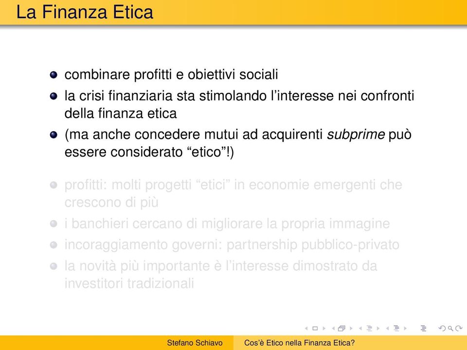 ) profitti: molti progetti etici in economie emergenti che crescono di più i banchieri cercano di migliorare la