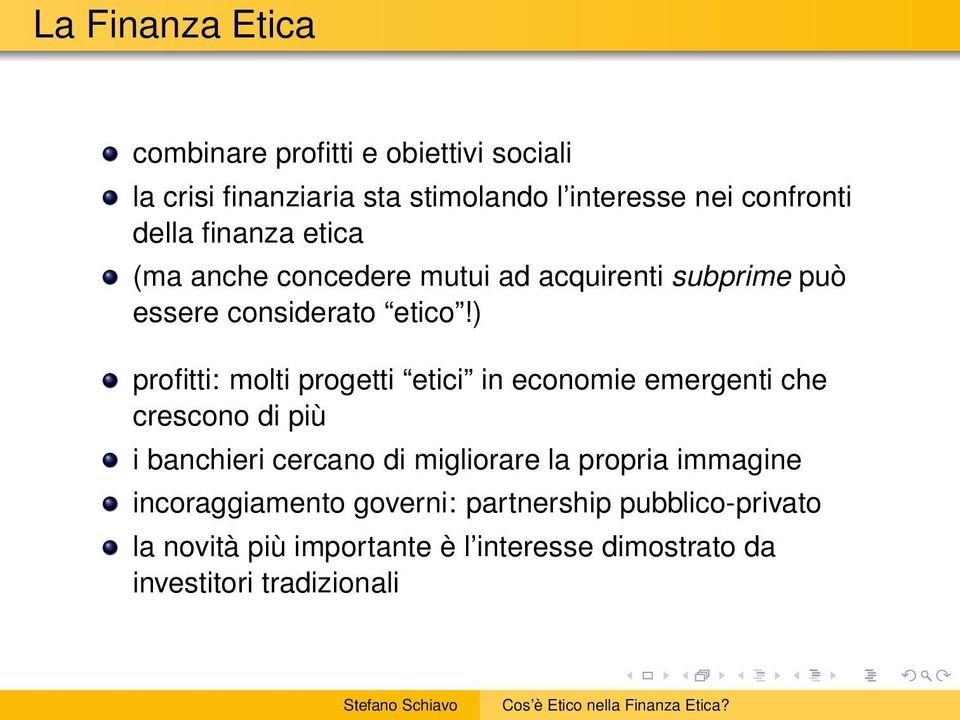 ) profitti: molti progetti etici in economie emergenti che crescono di più i banchieri cercano di migliorare la