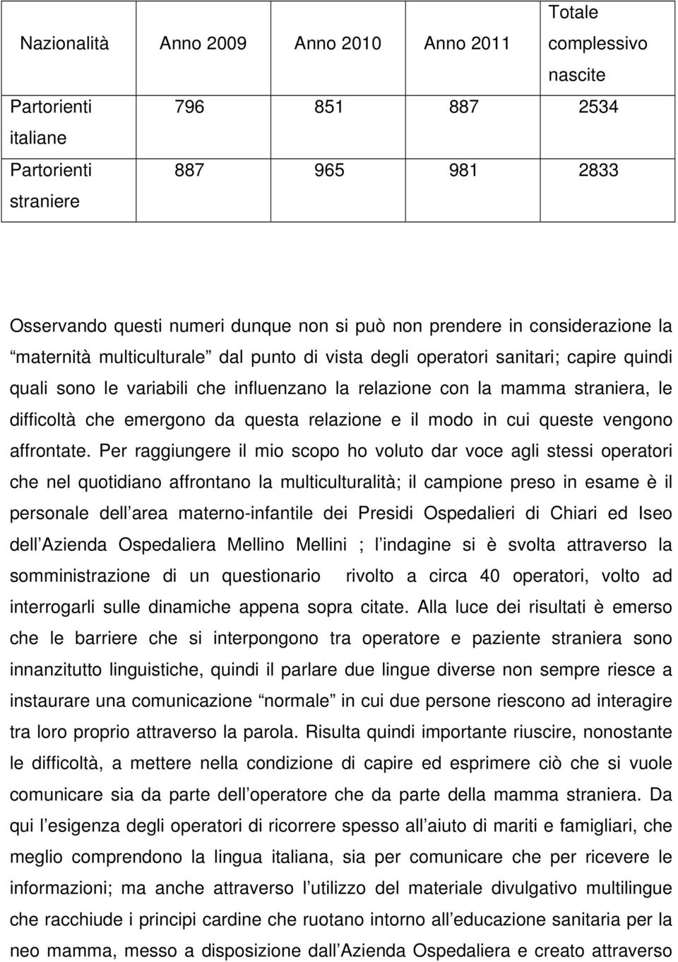 difficoltà che emergono da questa relazione e il modo in cui queste vengono affrontate.