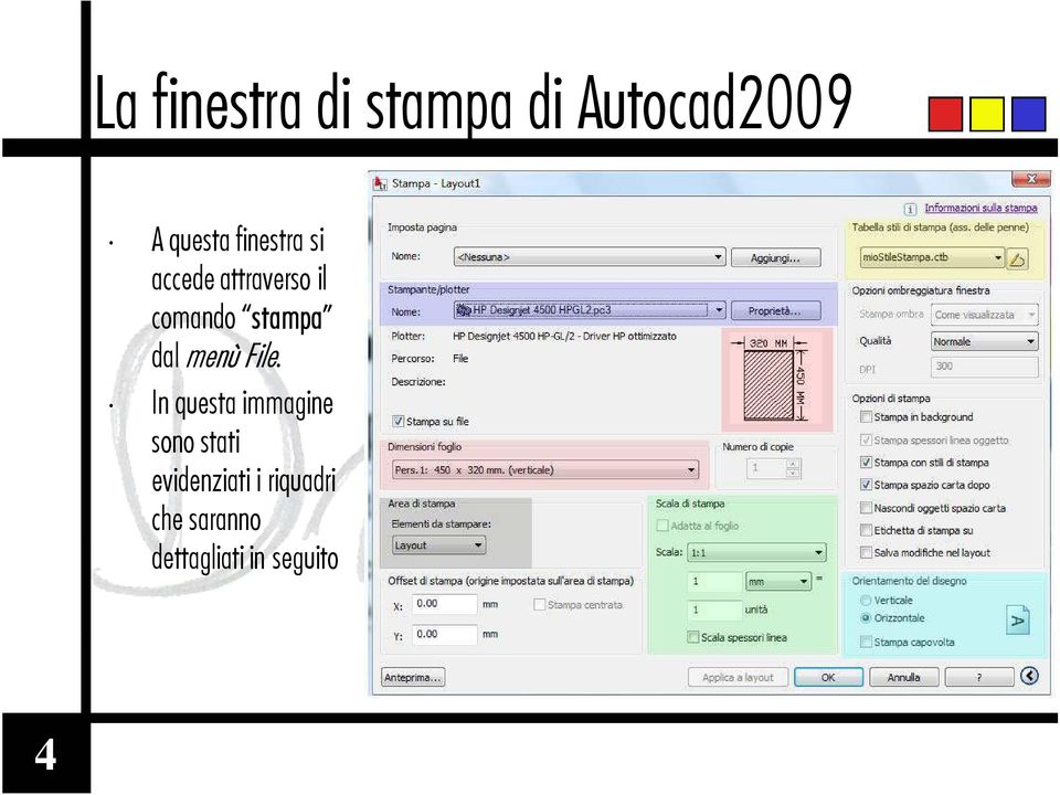 stampa dal menù File.