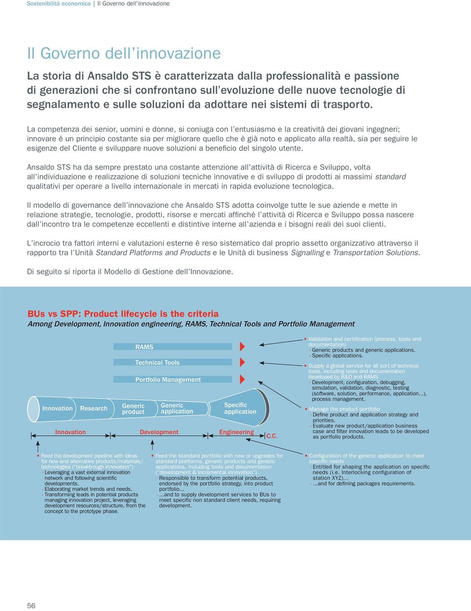 La competenza dei senior, uomini e donne, si coniuga con l entusiasmo e la creatività dei giovani ingegneri; innovare è un principio costante sia per migliorare quello che è già noto e applicato alla