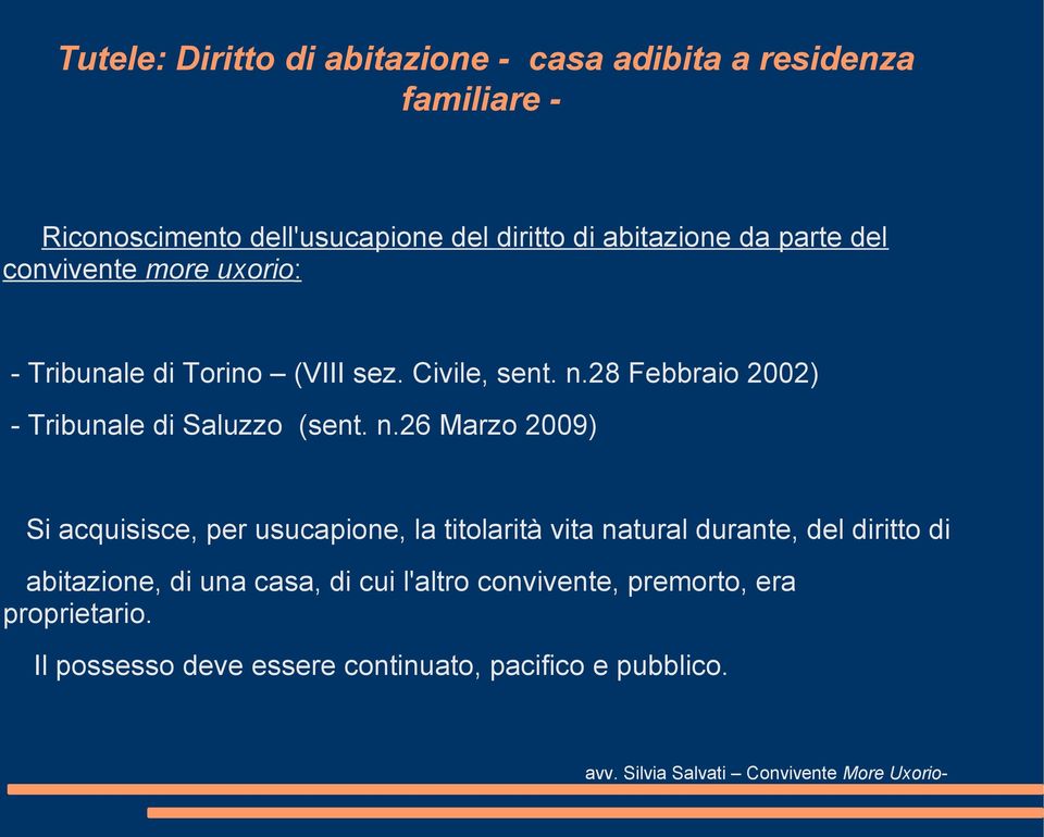 28 Febbraio 2002) - Tribunale di Saluzzo (sent. n.