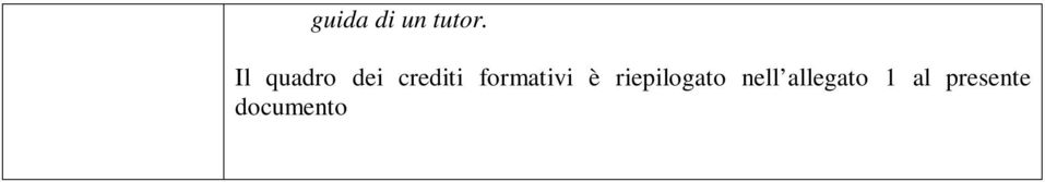 formativi è riepilogato