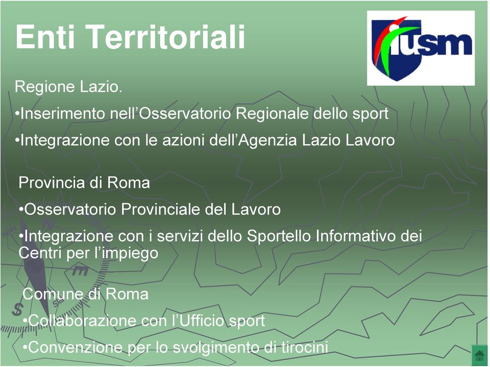 Agenzia Lazio Lavoro Provincia di Roma Osservatorio Provinciale del Lavoro Integrazione