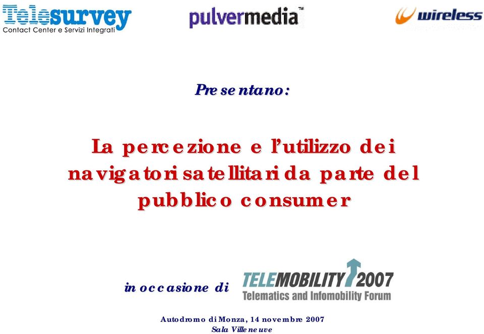 pubblico consumer in occasione di