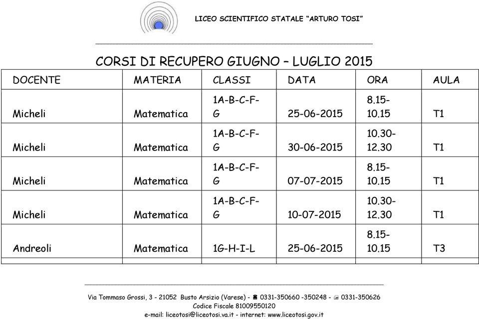 30 T1 1A-B-C-F- G 07-07-2015 10.