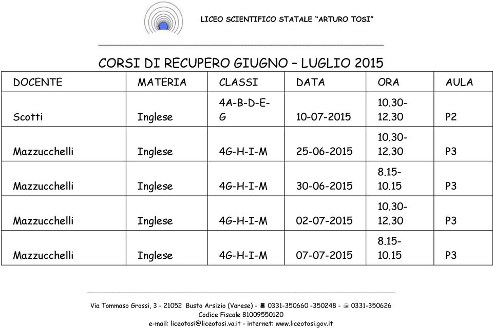 Mazzucchelli 4G-H-I-M 30-06-2015 Mazzucchelli